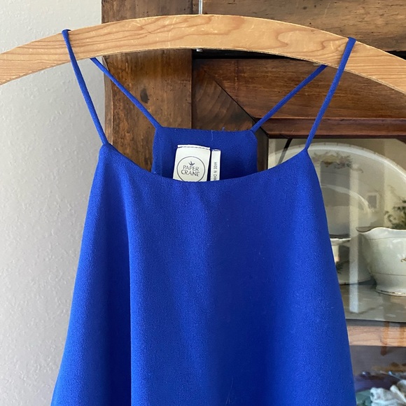 Paper Crane Royal Blue Square Neck Top - Picture 2 of 7